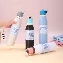 1 bình nước thể thao ngoài trời 17/24oz hoàn thiện mờ, cốc giữ nhiệt bằng thép không gỉ dung tích lớn, bình nước nóng/lạnh giữ nhiệt cho thể thao ngoài trời, đạp xe, du lịch ba lô, văn phòng, ô tô, trường học, tiệc tùng, cắm trại - Nhiều màu - Xem 5