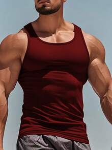 Herren ärmelloses Fitness-Workout Tank Top, Basisschicht Kurzarm T-Shirt, Kompressionsshirt