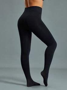 1 Packung Damen Thermoleggings mit Futter, dicke schwarze Leggings, weich und hochelastisch für Zuhause, Yoga, Formung, Outdoor, Einkaufen, Reisen, Arbeit, Gym-Training, Herbst/Winter