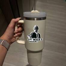 1pc/3pcs ALLENG Pulp Fiction Movie Quote Vinyl Decal Sticker - "Say What Again!" John Woo-Style Jules Winnfield Iconic Line, Waterproof Matte Finish For, Laptops, Windows, Bumpers, Glass & Metal Surfaces - Tarantino Film Fan Gift Scrapbook Supplies Scrapbook Stationery Stickers - Multicolor - View 7