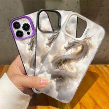 Phone Case With A Dragon Roaming In Mid-Air For IPhone 16 Pro Max, Smudge-Proof, Drop-Proof Case 15/14 Plus/13 Cartoon 12/11Pro Phone Case - Mixed Color 1 - View 5