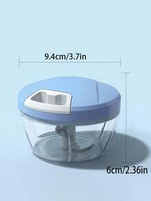 1pc Manual Pull Cord Food Chopper - ABS Material Garlic Press And Vegetable Processor, No Electricity Required, Suitable For Garlic, Onion, Meat, Chili, Carrot, Fruit, Nuts, Herbs - Multicolor - View 2