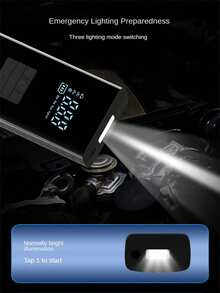 Portable Car Jump Starter With Air Compressor, Jump Starter Battery Pack, 2500A Peak(2.11gal Gas, 1.72gal ) With 150 PSI Tire Inflator, 12V Car Battery Jump Power Pack, Car Jumper Starter Portable, 5 In 1 Function Jump, Battery Charger - Multicolor - View 7