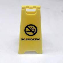 1pc Mini "Public Area" Warning Sign - Doll House Pets Vomit, Wet Floor Caution Sign, OB11 Model Photography Prop, Pretend Play - Multicolor - View 9