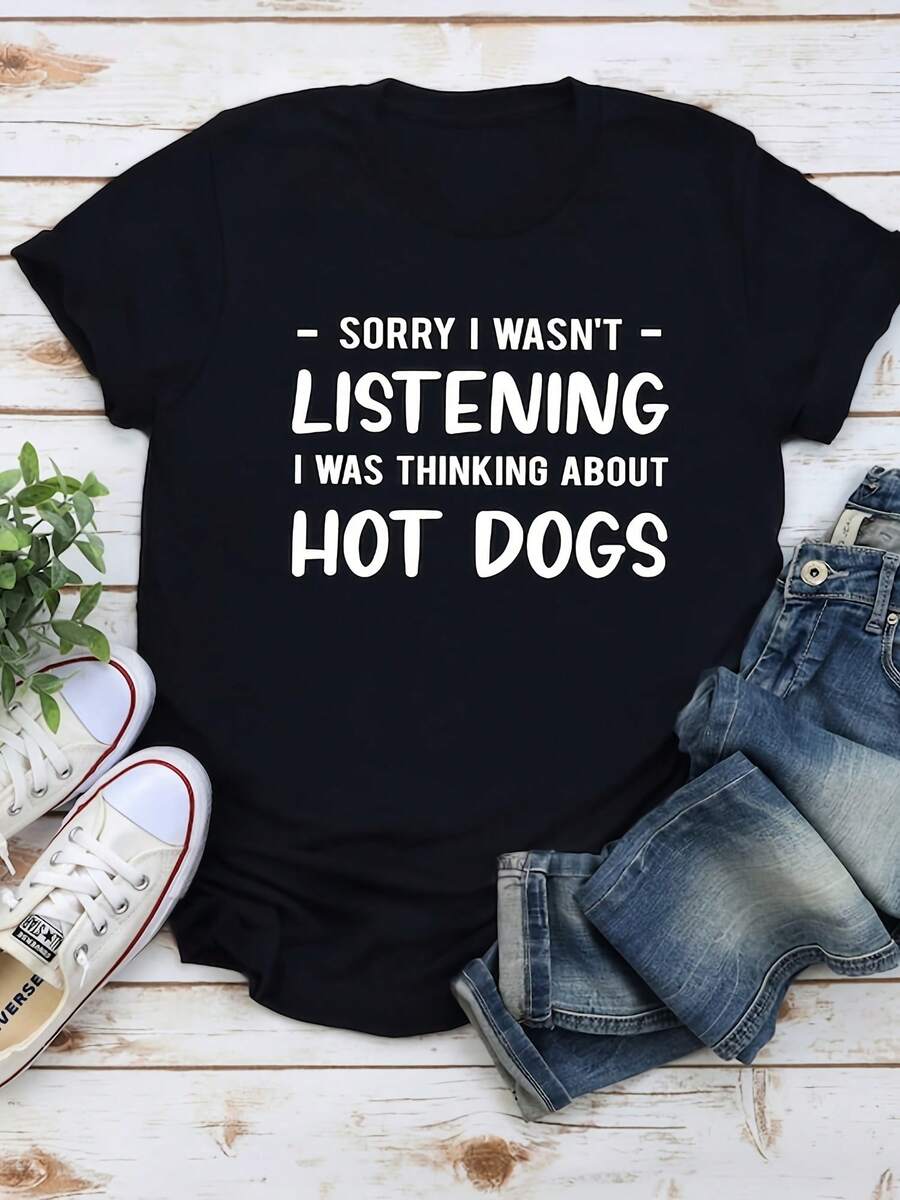 Funny Hot Dog T-Shirt, Hot Dog Gift, Eat Hot Dog Shirt, Hot Dog Lover Gift, Hot Dogs Shirt, Hot Dogs Eating Shirt - 款式30 - 查看 1