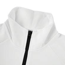 Chándal unisex Adidas de dos piezas, que incluye chaqueta y pantalón recto, ideal para otoño (las tallas son pequeñas, pide una talla más si prefieres un ajuste más holgado). - Blanco - Ver 3
