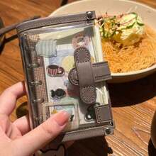 日本のシンプルなベージュグレーのM5ノート学生用高価値透明取り外し可能なルーズリーフ日記帳 - AA - チェックする 6