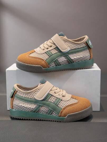 Zapatillas deportivas casuales de malla transpirable para niños, zapatos deportivos cómodos para el verano