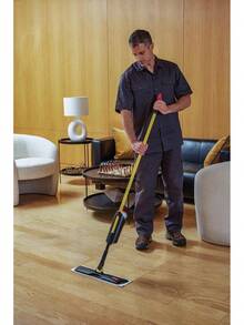 nuevoRubbermaid Commercial Products HYGEN - Almohadilla de Microfibra desechable para Sistema de fregona de conexión rápida, 8 Unidades, para Marco de 18 Pulgadas, con Rayas de fregado/fregado, - 1 - Ver 6