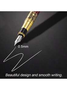 1 Pen+20 Ink Cartridges Set Vintage High-Grade Business Pen With Fine Nib Back To School