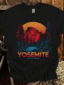 National Park T-Shirt Vintage R Hiking Graphic Tee - Style 17 - View 1