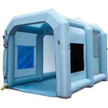 Inflatable Paint Booth, 13x10x9ft Inflatable Spray Booth, 950W High Powerful Blower Spray Booth Tent, Car Paint Tent Air Filter System For Car Parking Workstation Motorcycle Garage - 2(750W+950W) - View 9