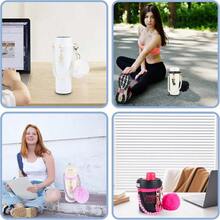 AFRT Water Bottle Accessories For Owala Stanley Cup Accessories Set Hot Pink Water Bottle Handle Strap Decoration Cute Tumbler Cup Accessories Set For Women Water Bottle Holder With Strap - Acblack - 查看 6