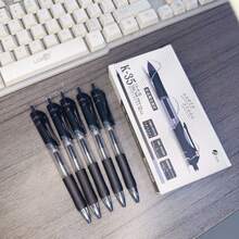 Un set de 36 piezas, 12 piezas de cada uno en 3 colores K35 Bolígrafo de gel de prensa, bolígrafo de bola, bolígrafo de firma, artículos de papelería en caja, al por mayor para estudiantes, exámenes, balas de 0.5 mm, suministros de estudio de secado rápido, suministros de oficina, regalos de campus