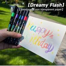24/48 Colors Glitter Brush Pens, Dual-Tip Dual-Color 1-5mm Soft Bristle Glitter Pens, Suitable For Graffiti, Writing, Glitter Art Crafts, Adult DIY Crafts, Greeting Cards, Birthday Cards, Craft Supplies, Office Supplies, School Supplies, Student Supplies