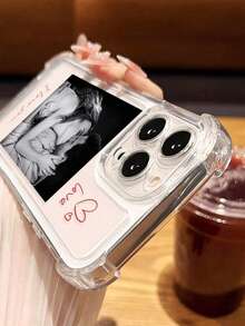 Customizable Transparent Anti-Drop Personalized Photo & Name Phone Case, Eternal & Fashionable. Customized Phone Case. DIY Personalized Phone Case. Suitable As A Gift For Mother, Father, Couples, Partners Or Friends. Ideal For Valentine's Day, Mother's Day, Children's Day And Other Special Occasions. Compatible With Various Phone Models Including Apple, OPPO, Transsion, Redmi, Etc.,2025phonecase