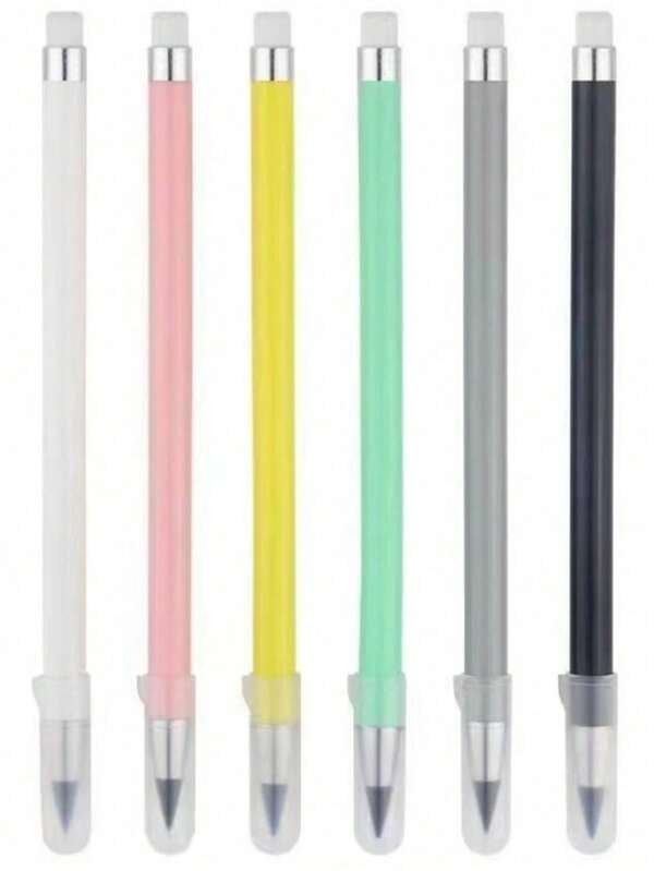 قلم رصاص ميكانيكي، لا حاجة لشحذه، كتابة لا تنتهي، ألوان ماكارون مع ممحاة، لوازم طلابية إبداعية متينة