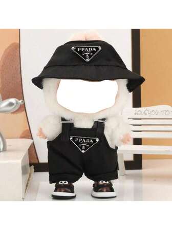 新款1-3代15-17厘米配件套装：背带裤、连衣裙、帽子、裤子套装。LABOBO娃娃服装，适用于娃娃派对聚会装扮，兼容娃娃（仅含服装，不含鞋子）。