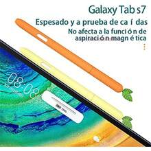QWYJ Funda para  Galaxy Tab S7 Pencil Case y  Tablet S7 Plus S Pen y  S8u y  S7 FE S7FE Case Silicona Protectora Fresa pequeña - Fresapequea - Ver 5