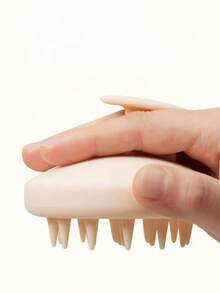 1pc Silicone Hair Washing Brush, Scalp Massage Shampoo Brush, Hair Scalp Cleaning Brush - Multicolor - View 6