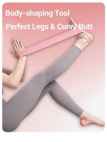 Set de 8 bandas de resistencia elásticas de alta elasticidad para tonificar los glúteos - Bandas de fitness para sentadillas y yoga unisex para entrenamiento de fuerza en el hogar (hombres y mujeres)