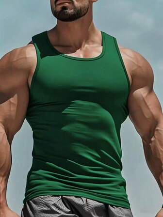 Men's Sleeveless Fitness Workout Tank Top, Base Layer Short Sleeve T-Shirt, Compression Shirt