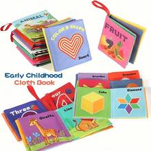 6PCSHigh-Quality Multi-Theme Picture Books Enhance Baby's Tactile Perception And Color Recognition, Washable And Durable,Halloween, Christmas, Birthday Presents. Suitable For Both Boys And Girl - Nhiều màu - Xem 2