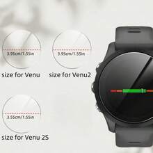 4 件 Garmin Venu/Venu2/2S 高清屏幕保护膜，9H 钢化玻璃防刮保护，灵敏触摸，易于安装，无气泡 - 彩色 - 查看 7