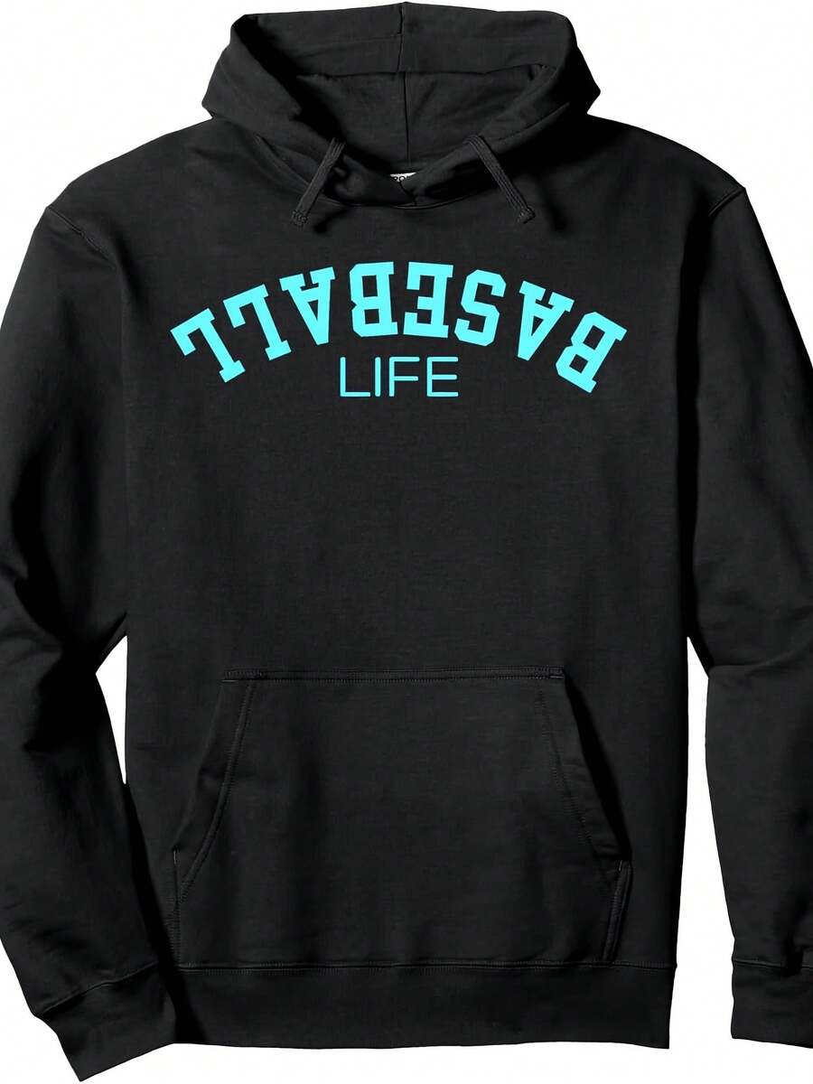 Upside Down Baseball Game Day Boys Girls Youth Pullover Hoodie - 款式14 - 查看 1