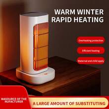 Dorm Desktop Mini Oscillating Electric Space Heater, Rapid Heating, Upright Home Use Electric Heater - UK Plug(220-240V) - View 6