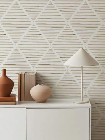 Minimalist Stripe Vinyl Wallpaper - Waterproof, Removable, Self-Adhesive Contact Paper For Easy Home Decor - Perfect For Living Room, Kitchen, Bedroom, And Dormitory Furniture Decoration Wall Paper Wall Stickers Wall Decor Room Decor Bedroom Decor