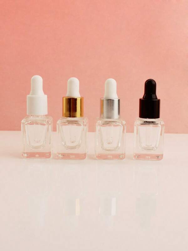 5 Stücke/10 Stücke/20 Stücke/30 Stücke quadratische 5ml nachfüllbare Glas Tropffläschchen für ätherische Öle/Parfüm, kleine Probefläschchen mit Pipette