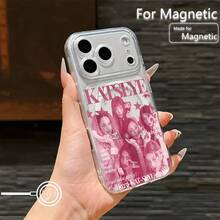 Fashion Kip K-Katseyes Phone For 17 16 15 14 13 12 11 Pro XR XS X 8 Plus Transparent Magnetic Anti-Drop Soft TPU Back Cover Christmas Fall Phone 17 Halloween Accessories - 混合顏色 - 查看 3