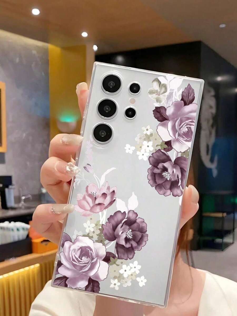 Funda clásica de TPU suave con bordes rectos, adecuada para iPhone 16, 15, 14, 13, 12, 11, 16E, X, XS, XS Max, Mini, Pro, Plus, Pro Max; OPPO A16-A94; OPPO F; OPPO Reno; MOTO G; Serie MOTO E, Galaxy A03-A81, M04-M55, F04-55, NOTE, series S20-S30, Honor 200, 200LITE, 200PRO, X8, X8A, X8B. Múltiples diseños con motivos florales, a prueba de golpes, resistente a caídas, resistente a arañazos y duradera. - Color mixto 2 - Ver 1