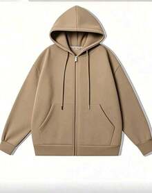 Popular Costume Winter Oversized Zipper - Caqui - Ver 2