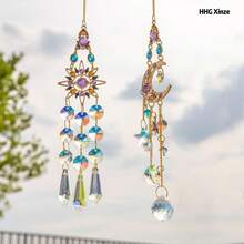 Even In Winter, It Can Bring You The Warm And Colorful Sunshine. Crystal Sunshine Collector, New Year's Gift, Home Decor, Projects Vibrant Scenes Of Light Indoors And Outdoors, Used For Hanging Wind Chime-Style Garden Sunshine Collectors Outside The Window, Crystal Rainbow Maker, Indoor And Outdoor Decoration - Multicolor - View 4