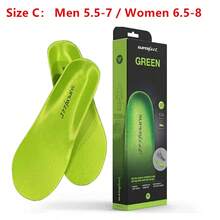 Superfeet Green All-Purpose Support High Arch Insoles - Size C Men 5.5-7 / Women 6.5-8 - 綠色 - 查看 1