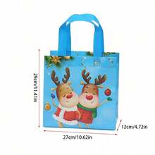 4PCS Christmas Candy Tote Bags Gift  Packaging Reusable Non-Woven  Party K Ids Favors Christmas Wrapping Bags