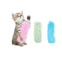 Katzen Plüsch Streifen Kissen Spielzeug mit Katzenminze