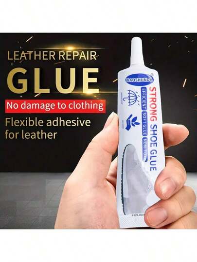 Starker Schuh-Reparaturkleber - schnelltrocknend, flexibel, Klebstoff für Kunstleder, Sport-, Gummi- und Plastikschuhe - waschbar und wasserfest, ideal für Sohlen und Obermaterial
