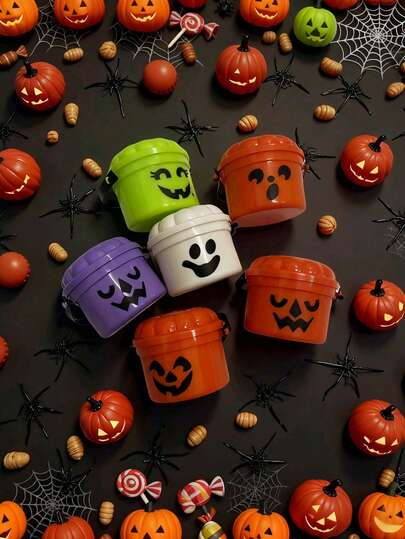 1/3/6pcs Halloween Pumpkin Mini Boxes - Retro Jack - Lantern Party Decoration, Suitable For Halloween, Thanksgiving, Christmas - Lightweight And Portable Small Boxes, No Power Required, Halloween Accessories, Gift Decoration,Can Hold Packaged Candies,Mini Ornaments, Storage Boxes, Birthday Gifts, Halloween Gifts,Valentine'S Day Gift