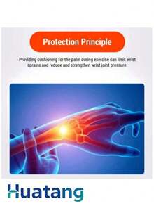 Muñequera Con Correa Ajustable, Soporte Para Muñeca Pulso De Compresión B Con Cinta De Presión Pulsera Deportiva - Negro/VERDE - Ver 5