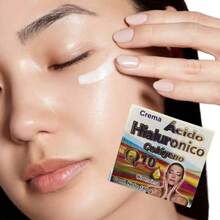 Producto con colageno/acido hialuronico/aloe vera/glicerina/vitamina e/elastina/rostro/hidratante/lineas de exprecion - Beis - Ver 4