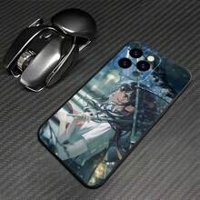 Una funda protectora para teléfono con temática de anime para varios modelos de , incluyendo 16, 15, 14, 13, 12 y 11, con encantadores diseños de dibujos animados e impresiones geniales. - Color mixto 2 - Ver 9