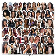 100pcs Kpop Katseye Self-Adhesive Stickers , Beautiful Chaos Theme Cute Exquisite Decor Stickers For Phone Water Bottle Guitar Luggage, DIY Personalized Idol Merch Gift For Friends Birthday
