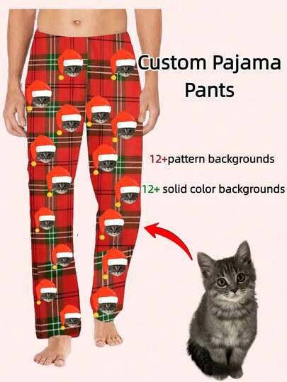 Customized Photo Men's Casual Pants - Choose Your Favorite Photo For Printing, With A Unique Single Item Set, Super Cool! Now Give It To Yourself Or As A Gift To Someone Special