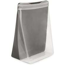W&P Porter - Bolsa de almacenamiento reutilizable de silicona, sándwich (50 onzas de pie), pizarrón, recipiente de almacenamiento de alimentos, apto para microondas y lavaplatos, fácil de limpiar(Almacenaje Carbón vegetal) - Tipo 18 - Ver 2