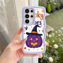 Halloween Pumpkin Design Phone Case Lightweight Shockproof Non-Yellowing Compatible with iPhone 17 Pro Max 16 Pro Max 14 13 12 11 XS Max XR X