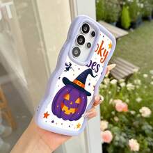 Halloween Pumpkin Design Phone Case Lightweight Shockproof Non-Yellowing Compatible with iPhone 17 Pro Max 16 Pro Max 14 13 12 11 XS Max XR X