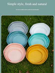1 Durable Plastic Resin Plant Tray - Suitable For Indoor And Outdoor Pots! Thickened Plastic Resin Pot Tray, Bottom Liner, Round Water-Catching Tray, Plant Holder, Succulent Palette. Different Batches May Vary, But It Does Not Affect Use.